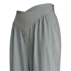 Y2K Womens Denim Pant DropWaist SZ L Gaucho Culotte PrairieCore VTG BRAND BIS